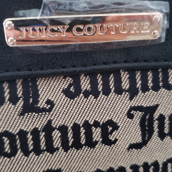 Juicy Couture Large Monogram Black/Tan Backpack NWT - Picture 7 of 10